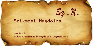 Szikszai Magdolna névjegykártya